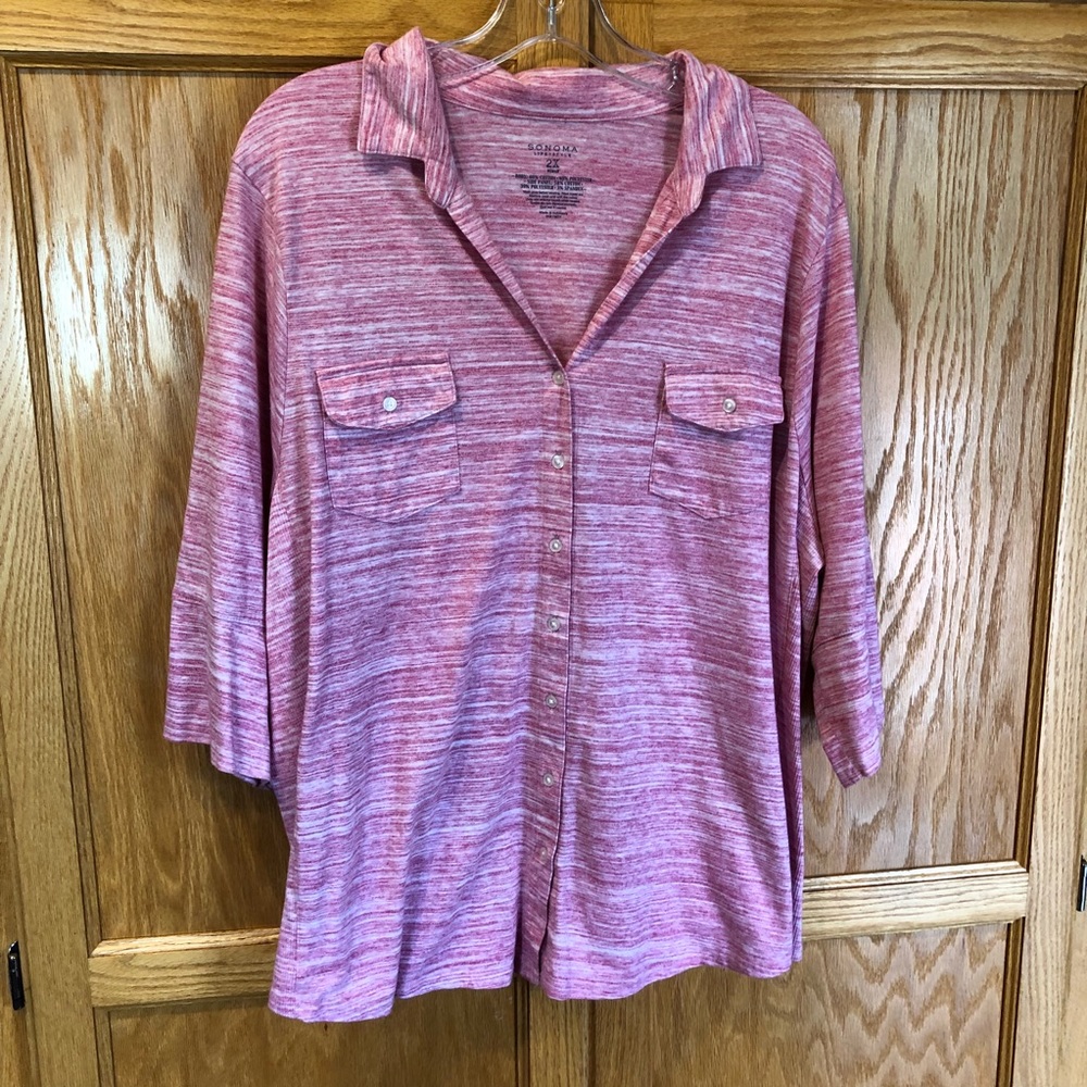 2x Sonoma pink blouse